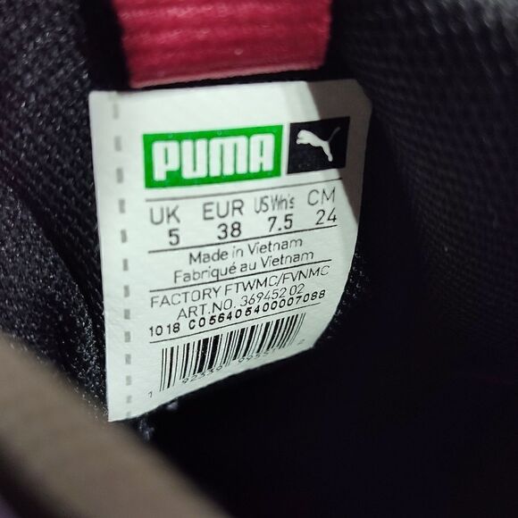 Womens Puma Thunder Rive Droite Glacier Grey Barbados Cherry size 7.5 - Picture 4 of 10